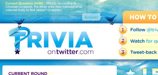 Trivia on Twitter